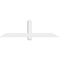 Ekena Millwork Eugene Architectural Grade PVC Gable Bracket, 60"W x 17 1/2"H x 4"D x 4"F, 7/12 Pitch GBP060X18X0404EUG00 - alternate 5
